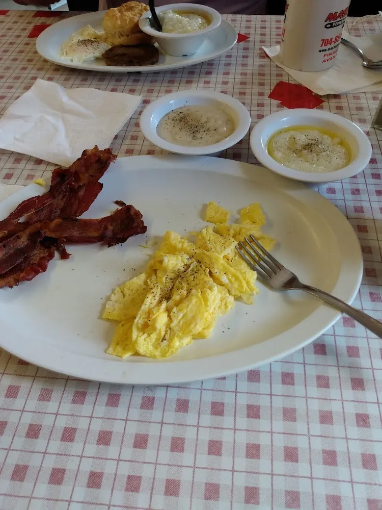 Bacon Eggs Grits Gravy Biscuit